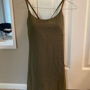 Halara Army Green Every Day Exercise Dress (Size Small)